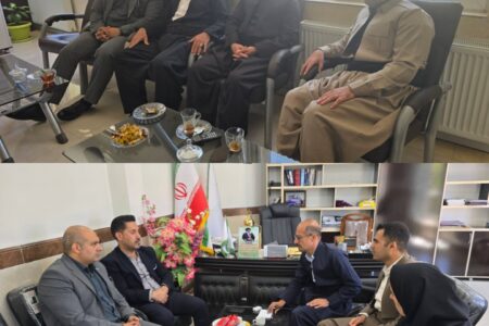 پیگیری پوشش خدمات بیمه ای به شهرداری جوانرود و خدمات درمانی به ایثارگران در سفر مدیر بیمه دی کرمانشاه به جوانرود