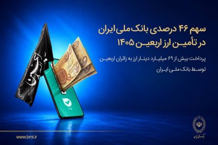 تأمین ۴۶ درصد ارز اربعین توسط بانک ملی؛ پرداخت ۶۹ میلیارد دینار به زائران