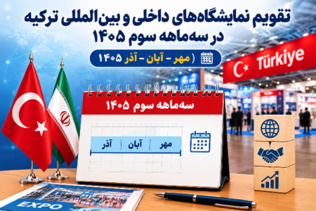 تقویم نمایشگاه‌های داخلی و بین‌المللی ترکیه در سه‌ماهه سوم سال ۱۴۰۵ منتشر شد
