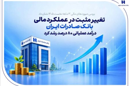 تغییر مثبت در عملکرد مالی بانک صادرات ایران| درآمد عملیاتی ۸۰ درصد رشد کرد