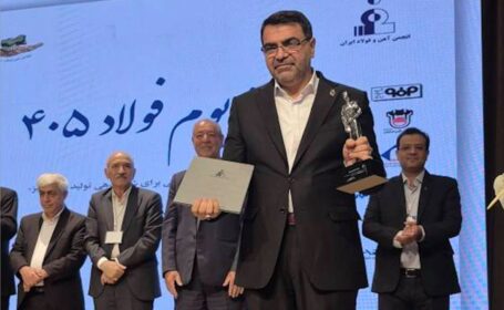 مدیر عامل فولاد کاوه جنوب کیش مرد سال فولاد ۱۴۰۵ شد